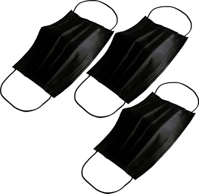 

AutoKraftZ Disposable Anti Pollution Mask Black DPMB ST3_002 Mask