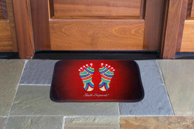 Ramcha Polyester Door Mat(Multicolor, Medium)