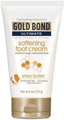 

Gold Bond Ultimate Softening Foot Cream with Shea Butter, 4 Ounce, Leaves Rough, Dry, Calloused Feet, Heels, and Soles Feeling Smoother and Softer, Includes Vitamins A, C, E, and Silk Amino Acids(113 g)