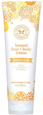 

The Honest Company Inc Perfectly Gentle Hypoallergenic Face And Body Lotion With Naturally Derived Botanicals, Sweet Orange Vanilla, 8.5 Fluid Ounce(250 ml)