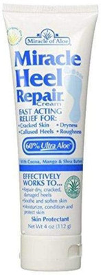 

Miracle of Aloe Heel Repair Cream with 60% UltraAloe 4 ounce tube(112 g)
