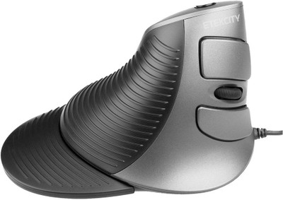 

Etekcity Scroll Endurance Vertical Gaming Mouse: Optical USB Wired, Adjustable DPI, 6 Buttons, Removable Palm Rest and Thumb Buttons (1 Year Warranty) Wired Optical Gaming Mouse(USB 3.0, Black)