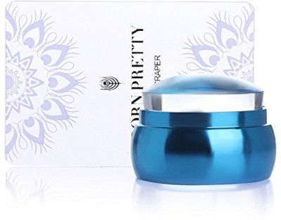 

Born Pretty Clear Silicone Nail Stamper with Scraper. Jelly Nail Stamper Manicure Stamp Template Tools. (Blue)(BLUE)