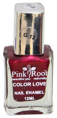

Pink Root GLOSSY NAIL PAINTS G-NO.12 DARK PINK