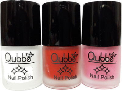 

QUBBE MATTE NAIL POLISH 08 MULTICOLOUR(Pack of 3)