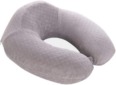 

SYGA Travel Pillow U Shaped Cushion Cotton,Traveling Plane, Cervical Neck Wear (Grey Dotted) Neck Pillow(Grey)