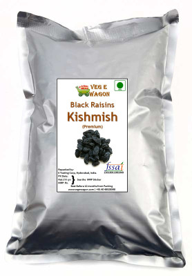 

Veg E Wagon Black Kishmish (Raisins) Premium 250 gm Raisins(250 g, Vacuum Pack)