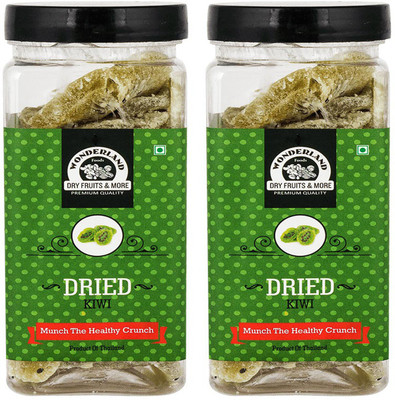 

Wonderland Dried Kiwi Pack of 2 (150g Each) Kiwi(300 g, Mason Jar)