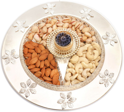 

Ghasitaram Gifts Dryfruits-T-Lite Dryfruit Thali with T- Lite(200 g, Vacuum Pack)