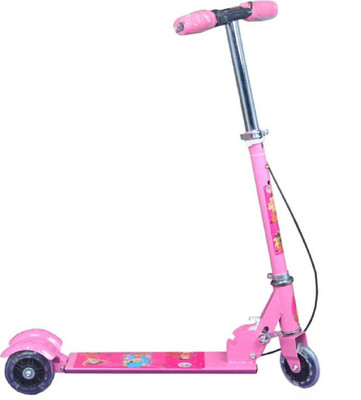 

nvcollections 3 wheel Street Steel Scooter & Cycle With Brakes/Bell and Shock Absorbers(Pink)