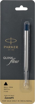 PARKER Quink Flow Black Ink Color Refill Ball Pen Fine Tip Refill(Black)