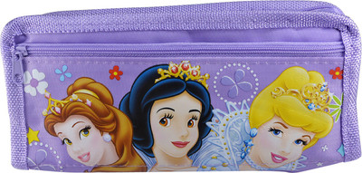 

Saamarth Impex Cartoon Disney Princess Art Canvas Pencil Box(Set of 1, Purple)