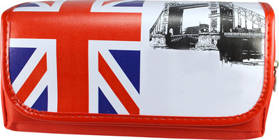 

Saamarth Impex Flag Color Art Canvas Pencil Box(Set of 1, Red)