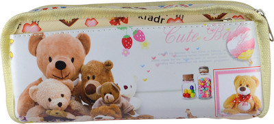 

Saamarth Impex Cartoon Bear Art Canvas Pencil Box(Set of 1, Yellow)