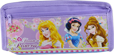 

Saamarth Impex Cartoon Disney Princess Art Canvas Pencil Box(Set of 1, Purple)
