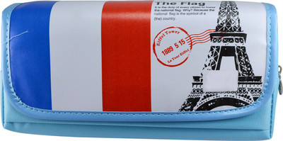 

Saamarth Impex Flag Color Art Canvas Pencil Box(Set of 1, Blue)