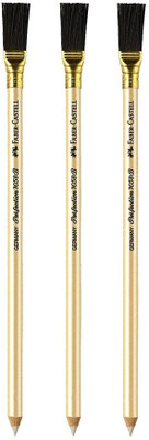 

Faber-Castell Eraser Pencil with Brush (3-PACK) Pencil(Golden)