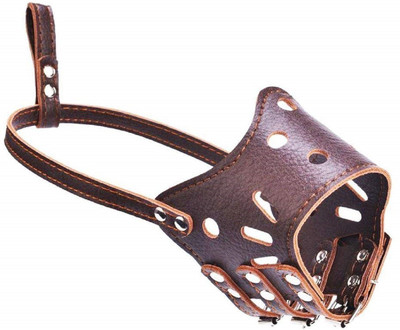 

SRI Dog Muzzles Breathable Safety Mask for Biting and Barking, Brown (Small) Small Other Dog Muzzle(Brown)