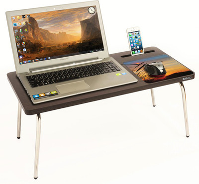 Bluewud Riodesk Ace Wood Portable Laptop Table(Finish Color - Wenge)