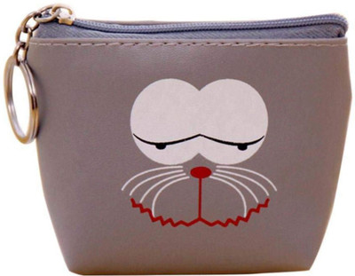 

CARRY TRIP creative Wacky expressions pu leather zero wallet child girl boy women purse,lady coin bag Pouch Case Coin Purse(Grey)