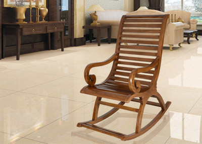 DZYN Furnitures Solid Wood 1 Seater Rocking Chairs(Finish Color - Multicolor)