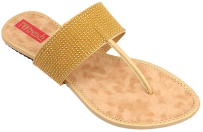 

Footrendz Women Gold Flats
