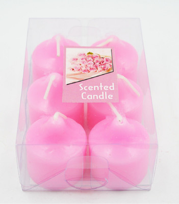 

ME&YOU Decorative Designer Scented Candles for Diwali, Designer candles for Diwali Decorating Items, Pink Color Diwali Candle IZ18ScentedCandlesPack6Simple-Pink-004(50 g)