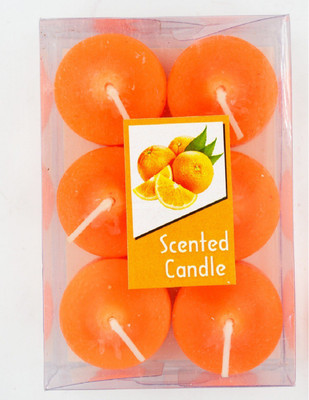 

ME&YOU Decorative Designer Scented Candles for Diwali, Designer candles for Diwali Decorating Items, Orange Color Diwali Diya IZ18ScentedCandlesPack6Simple-Orange-008(50 g)
