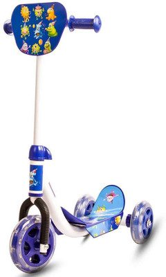 

Baybee Funbee Kids Ivy 3 Wheel Skate Scooter for Kids with Flashing Wheels| 3 Adjustable Height and Suspension, 25kg ( Blue ) Skate Scooter Scooter(Blue, Multicolor)