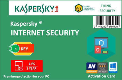 

KASPERSKY Internet Security 2018 Activation Card [ 1PC / 1YEAR / 1KEY]