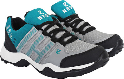 

Aero Go Run Running Shoes For Men(Black, Grey, Green, Black::lgry::cyn