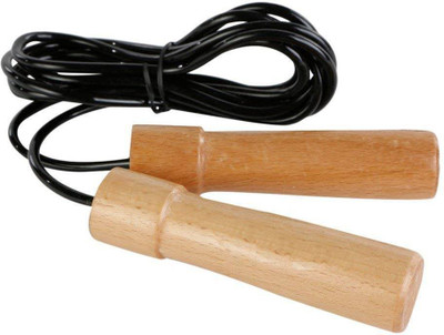 

QUINERGYS ™ Wooden Handle Skipping Rope Freestyle Speed Skipping Rope(Brown, Length: 320 cm), Multicolor-577
