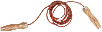 

QUINERGYS ™ Jump Rope with Spring Joint and Wooden Handle Speed Skipping Rope(Brown, Length: 320 cm), Multicolor-580