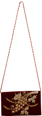 

Quirky Miss Women Evening/Party Multicolor Velvet Sling Bag