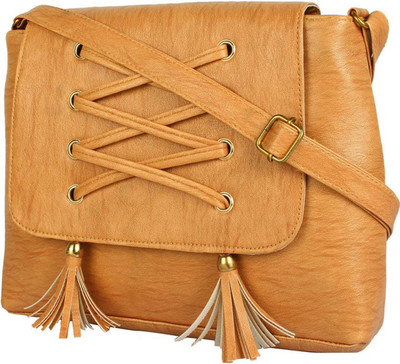 

Beets Collection Girls Evening/Party Yellow PU Sling Bag