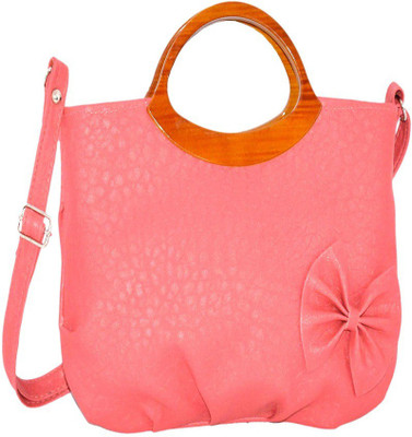 

minaar Girls Evening/Party, Casual, Formal Pink, Red Leatherette Sling Bag