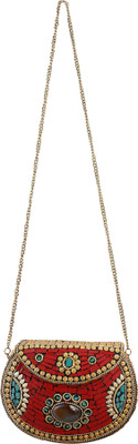 

Quirky Miss Women Evening/Party Multicolor Metal Sling Bag