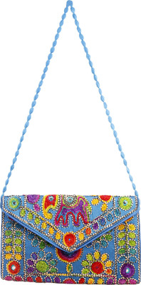 

Quirky Miss Women Evening/Party Multicolor Canvas Sling Bag