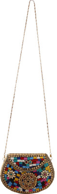 

Quirky Miss Women Evening/Party Multicolor Metal Sling Bag