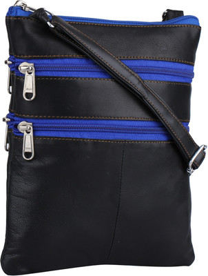 

K London Women Casual Black Genuine Leather Sling Bag