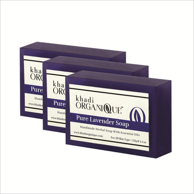

khadi organique Pure Lavender Soap(.375 g, Pack of 3)