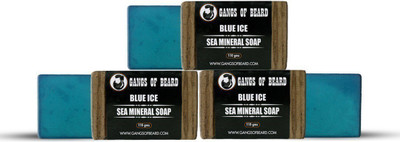 

Gangs of Beard Blue Ice Sea Mineral Soap(330 g, Pack of 3)