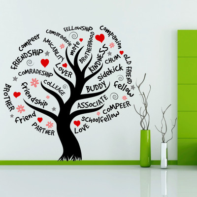 StickMe 100 cm Relationship Tree Wall Sticker - SM 301 Self Adhesive Sticker(Pack of 1)