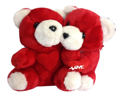 

TALKING GANESHA 2 Cute Mini Teddy Bears Stuffed Soft Toy for kids - Red - 10 cm(Red)