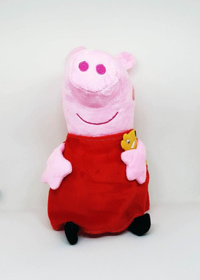 

Charms Gift Basket Peppa Pig Kids Favourite Cartoon Character Soft Toy - 28 cm(Red)