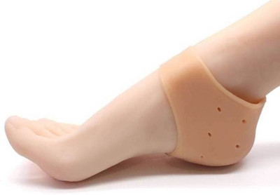 

Solitude Imported Soft Silicon Heel anti Crack Sets Heel Support Heel Support (, Skin, Beige