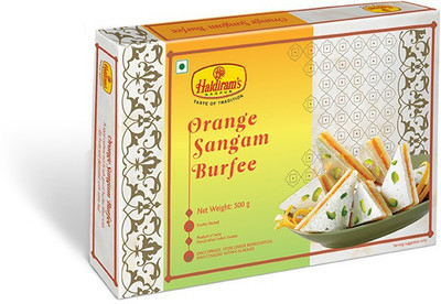 

Haldiram's Orange Sungam Burfee(500 g, Box)