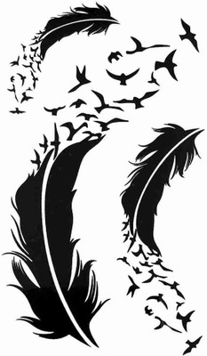 

HG INTERNATIONAL(Feather Crow Temp Tattoo)