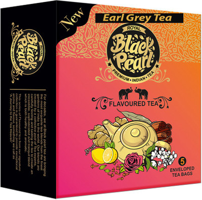 

RBP Royal Black Pearl (Heritage Blend) Premium Earl Grey Tea - 5 Tea Bags Herbs Tea Bags(5 Bags, Box)