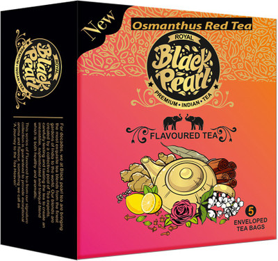 

RBP Royal Black Pearl (Heritage Blend) Osmanthus Red Tea - 5 Tea Bags Herbs Tea Bags(5 Bags, Box)